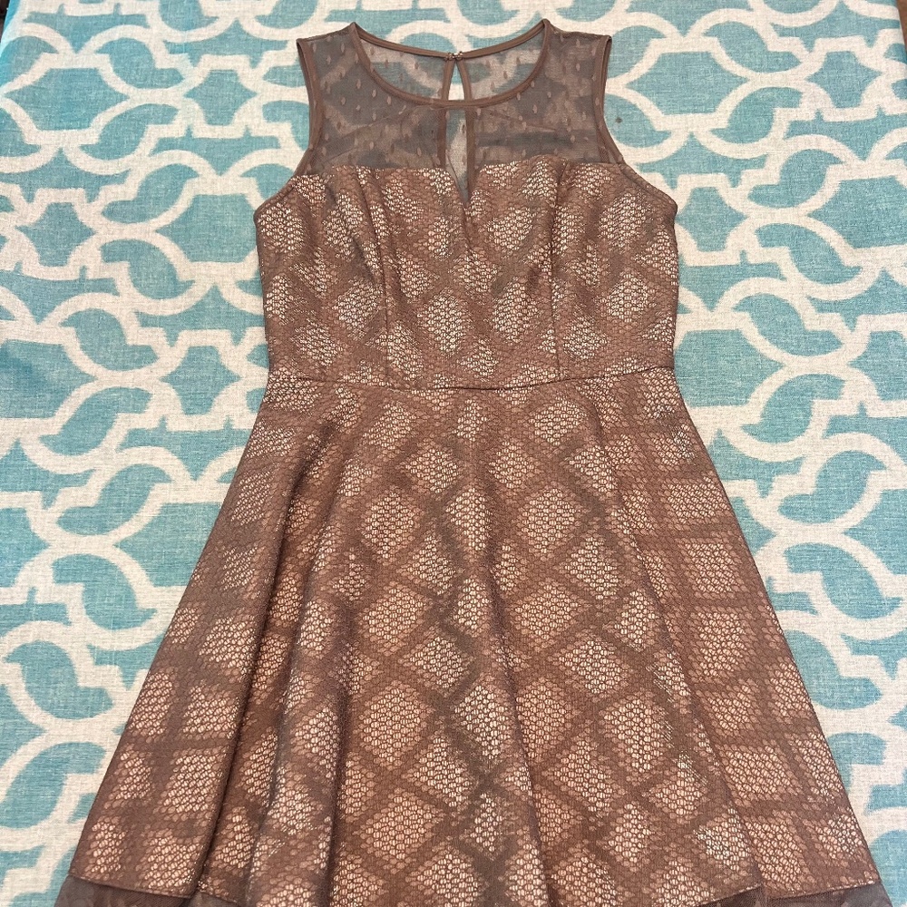 City Studio Gray Sparkly Cocktail Dress